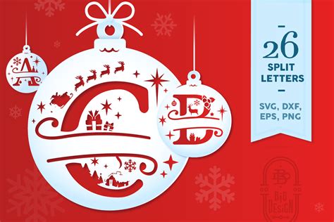 Get in the Festive Spirit with Free Christmas Monogram SVG Designs!